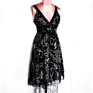 NWT Sportstaff Silk Chiffon Italy dress w/satin